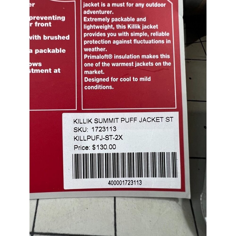 Killik Summit Puffer Jacket ST Men’s 2XL Veil Camo Primaloft Insulation Hunting - Picture 5 of 15